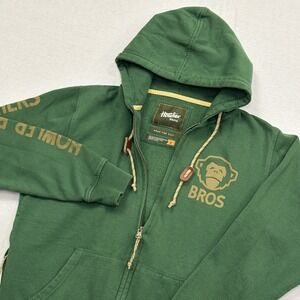 Howler Brothers Hoodie Mens Small Green Pullover Sweatshirt Heed The Call Monkey